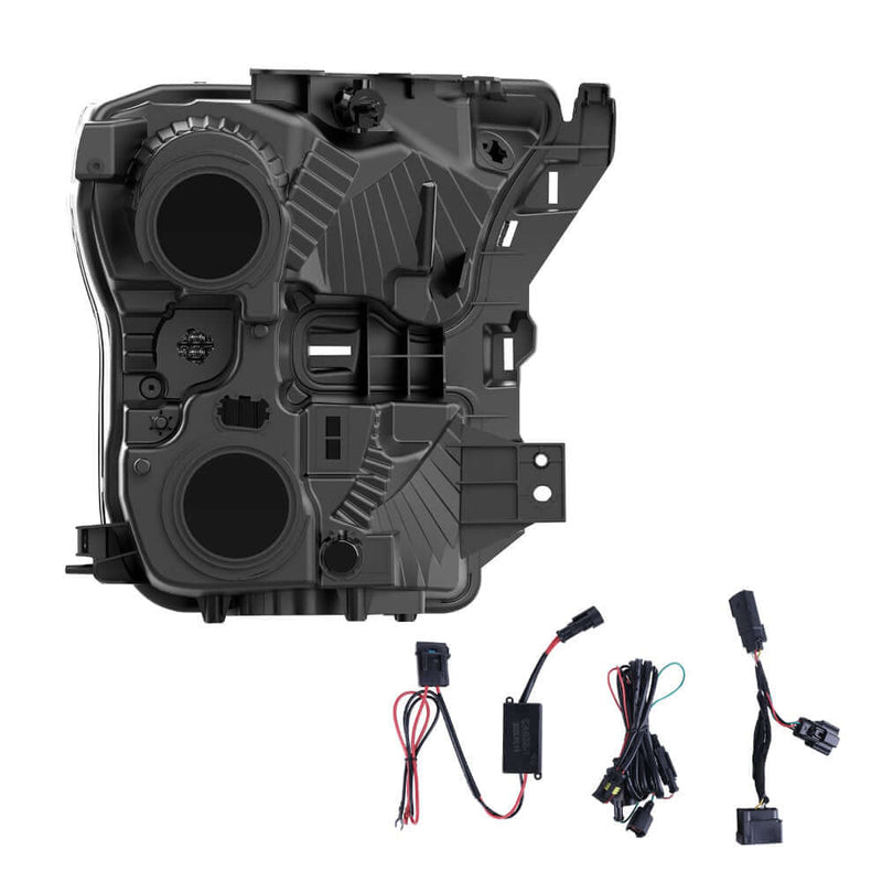 Ford F-150 with 140W full LED headlights featuring DRL, turn signal, high/low beam with accessories