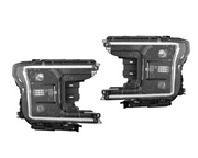 2018 - 2019 Ford F150 LED Headlight sets with two fog lights, two headlights, 6000k white color and 10000lm
