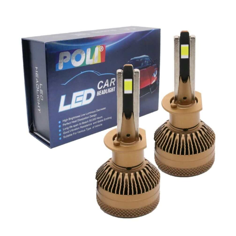 H1 led headlight 55W high power 10000lm-Lightingway