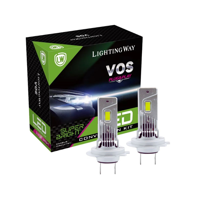 H7 LED headlight Conversion kit size -LightingWay - Plug and play
