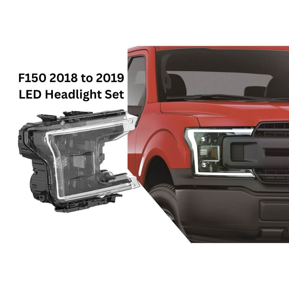 Ford F150 2015 to 2019 LED Headlight Full assembly Set - DOT Approved