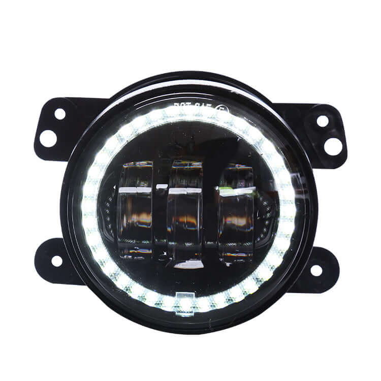 Feu antibrouillard à LED 4 pouces - 60 W Angle Eyes pour Jeep Wrangle