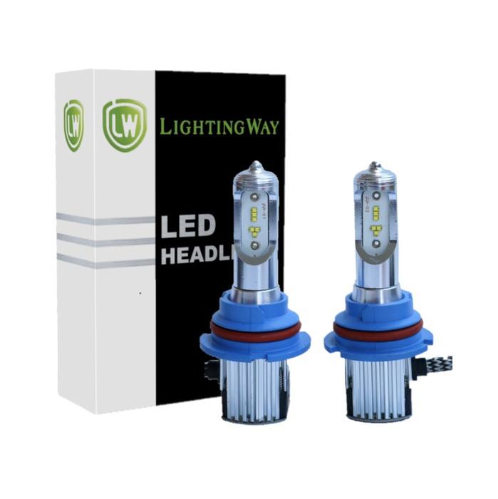 9007 Hi/Low Dual Beam LED Headlight Kit - 6000K 8000LM With Philips Chips - LightingWay