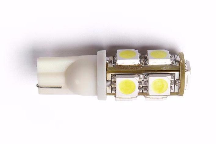2PCS - LW1105 T10 W2.1x9.5D Wedge with 9 LED 5050 SMD Interior bulb/lamp 12V