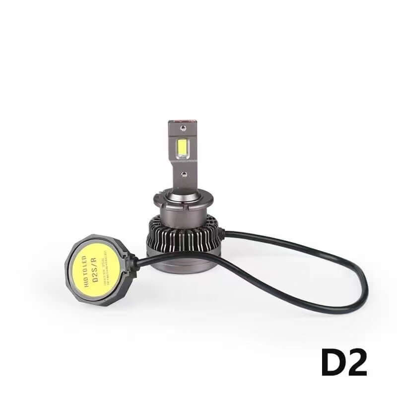 70W D2R LED Headlight Conversion Kit: 6000K, 10000LM — LightingWay