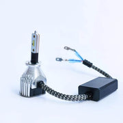 Low Beam - H1 LED Headlight Kit - 6000K 8000LM With Philips  ZES Chips - LightingWay