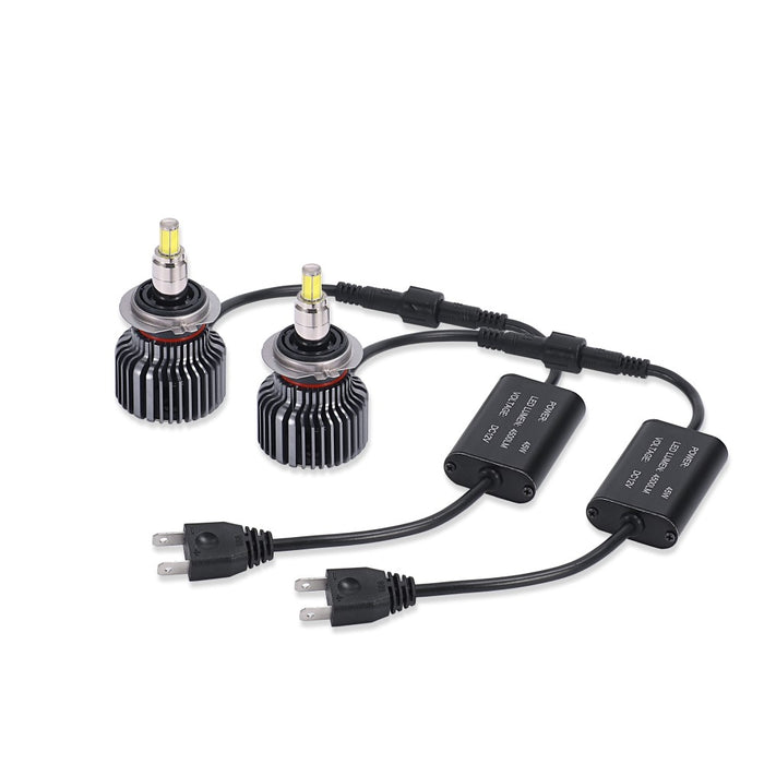 Kit LED H7 para FAROS LENTICULARES | Luz Potente 360° 12.000 Lúmenes |  Conversión de HALÓGENA H7 a LED | CANbus, Plug & Play