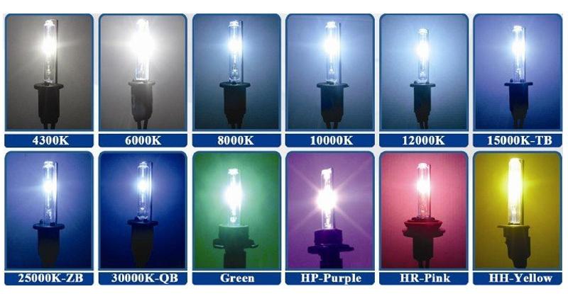 HID-H4 HI/LOW Xenon bulbs with special colors