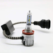 Low Beam - H8 LED Headlight Kit - 6000K 8000LM With Philips  ZES Chips - LightingWay