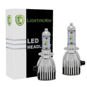 H3 LED Headlight Kit - 6000K 8000LM With Philips ZES Chips - LightingWay