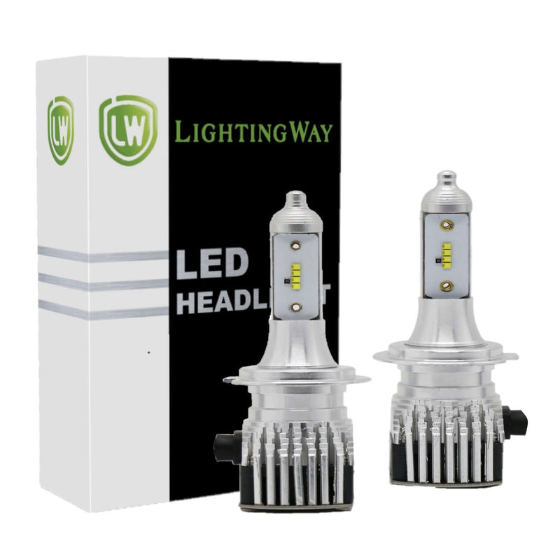 H7 LED Headlight Kit - 6000K 8000LM With Philips ZES Chips - LightingWay
