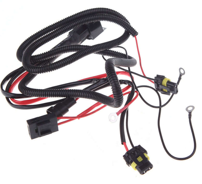 Relay Wiring Harness Kit for Xenon HIDs: H4, H13, 9004, 9007