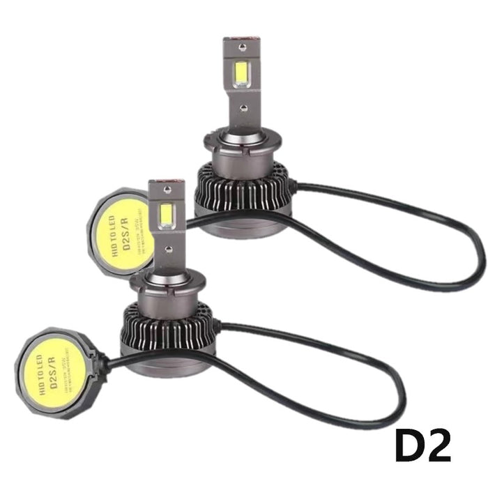 D2R LED Headlight Kit - 35W 6000K 10000LM- Plug and Play